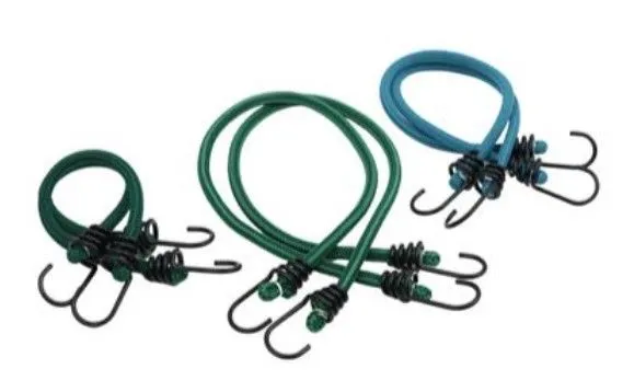 ASSORTED BUNGEE CORDS - 6 PACK